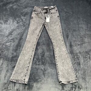 Fire & Rain Low Rise Acid Wash Bootcut Black Denim Jeans for Women Size 3/25 L31